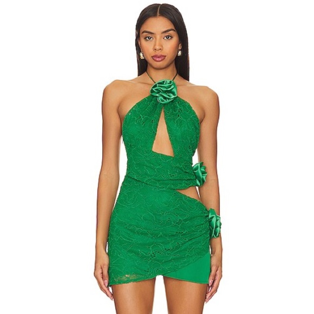 NWOT For Love + Lemons Casey Mini Dress Size Small Revolve Lace
